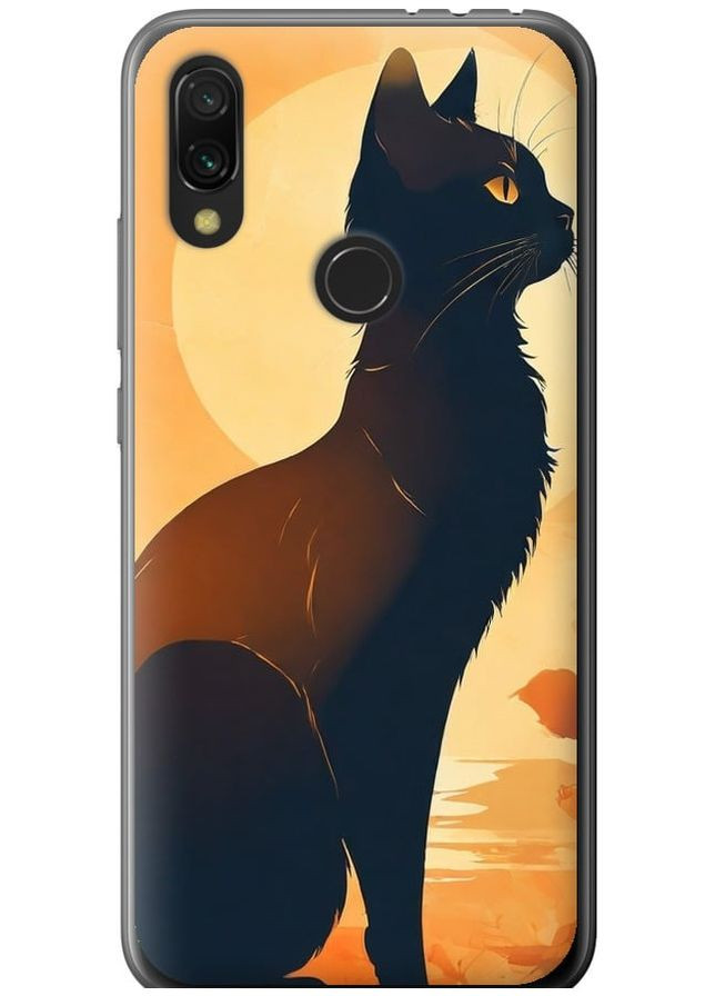 2D пластиковий чохол 'Чорна кішка v2' для Endorphone Xiaomi Redmi 7 (276058778)
