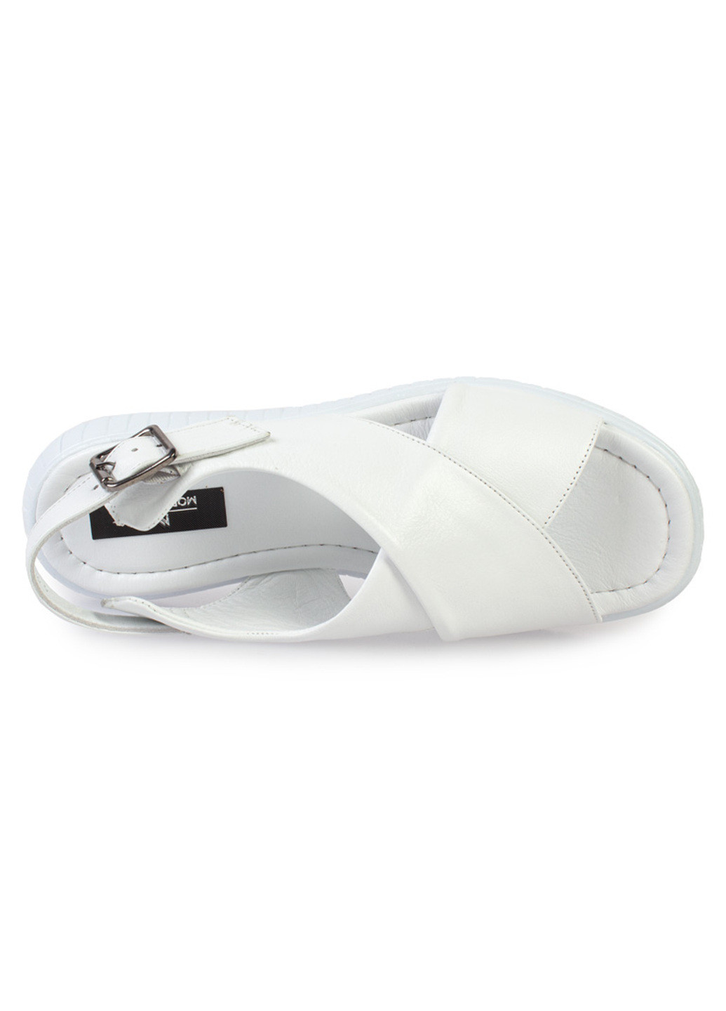 Белые босоножки женские бренда 8301523_(1) ModaMilano на кнопках