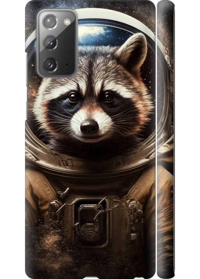 3D пластиковый матовый чехол 'Raccoon austronaut' для Endorphone Samsung Galaxy Note 20 (276321260)