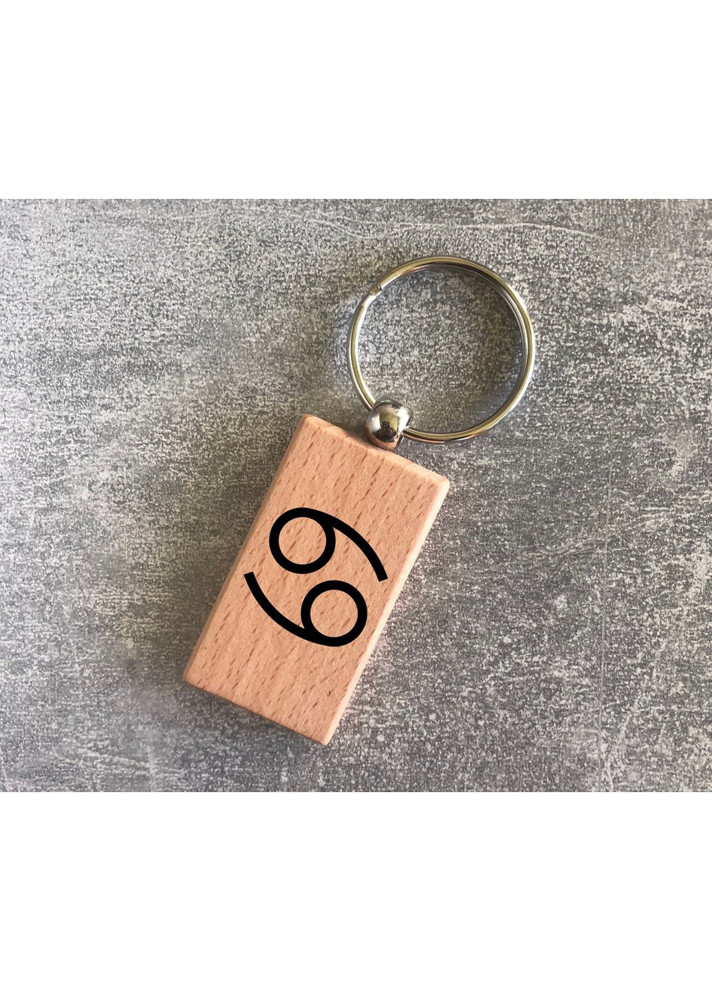 Деревянный брелок с символом зодиака «Рак» ЗаСвіт (261255739)