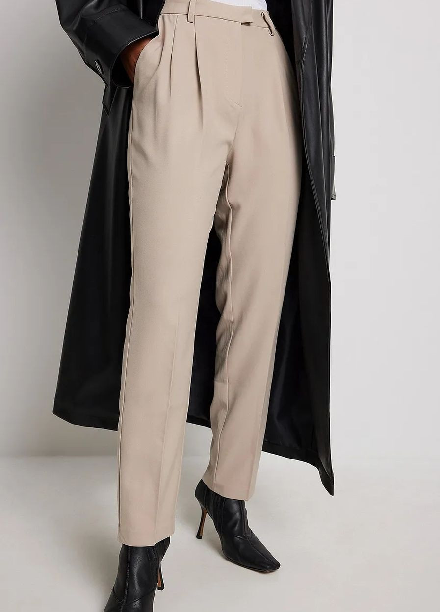 Брюки демісезон,сіро-бежевий, NA-KD (260024132)