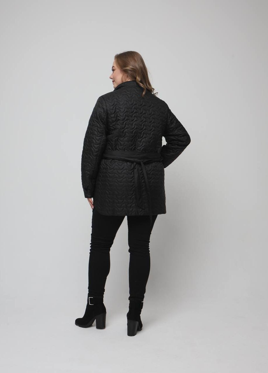 Черная демисезонная демисезонная куртка женская большого размера SK