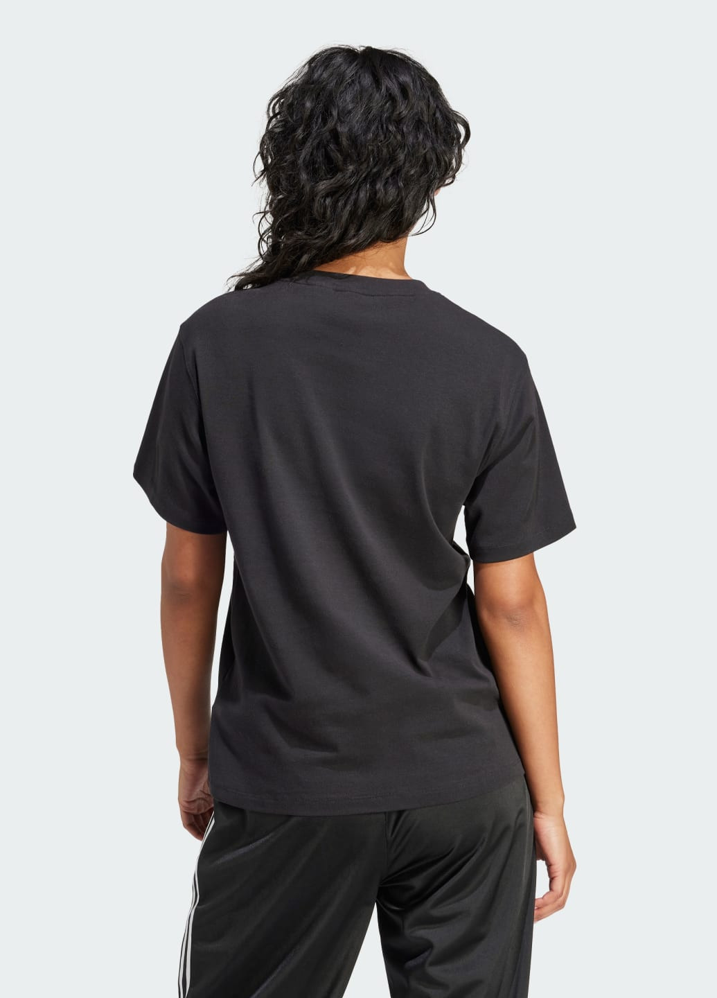 Черная всесезон футболка trefoil adidas