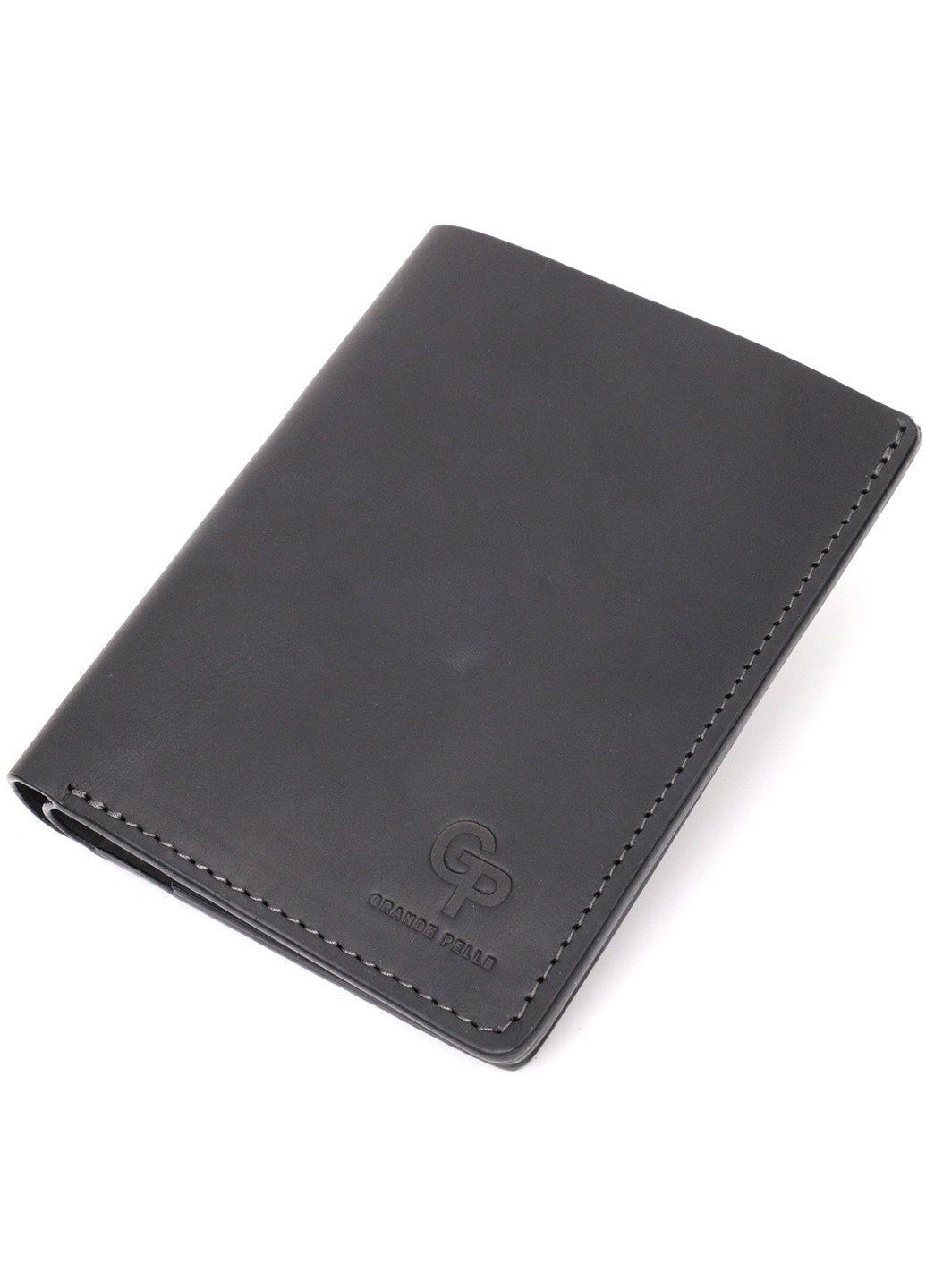 Добротное кожаное портмоне с держателем для Apple AirTag 11623 Черный Grande Pelle (267927745)