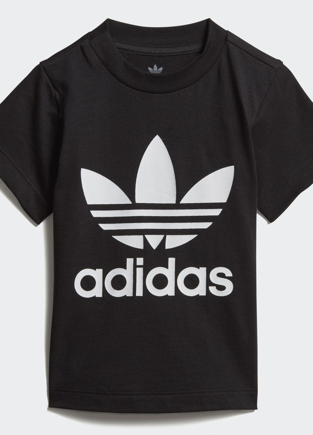 Чорна демісезонна футболка trefoil adidas