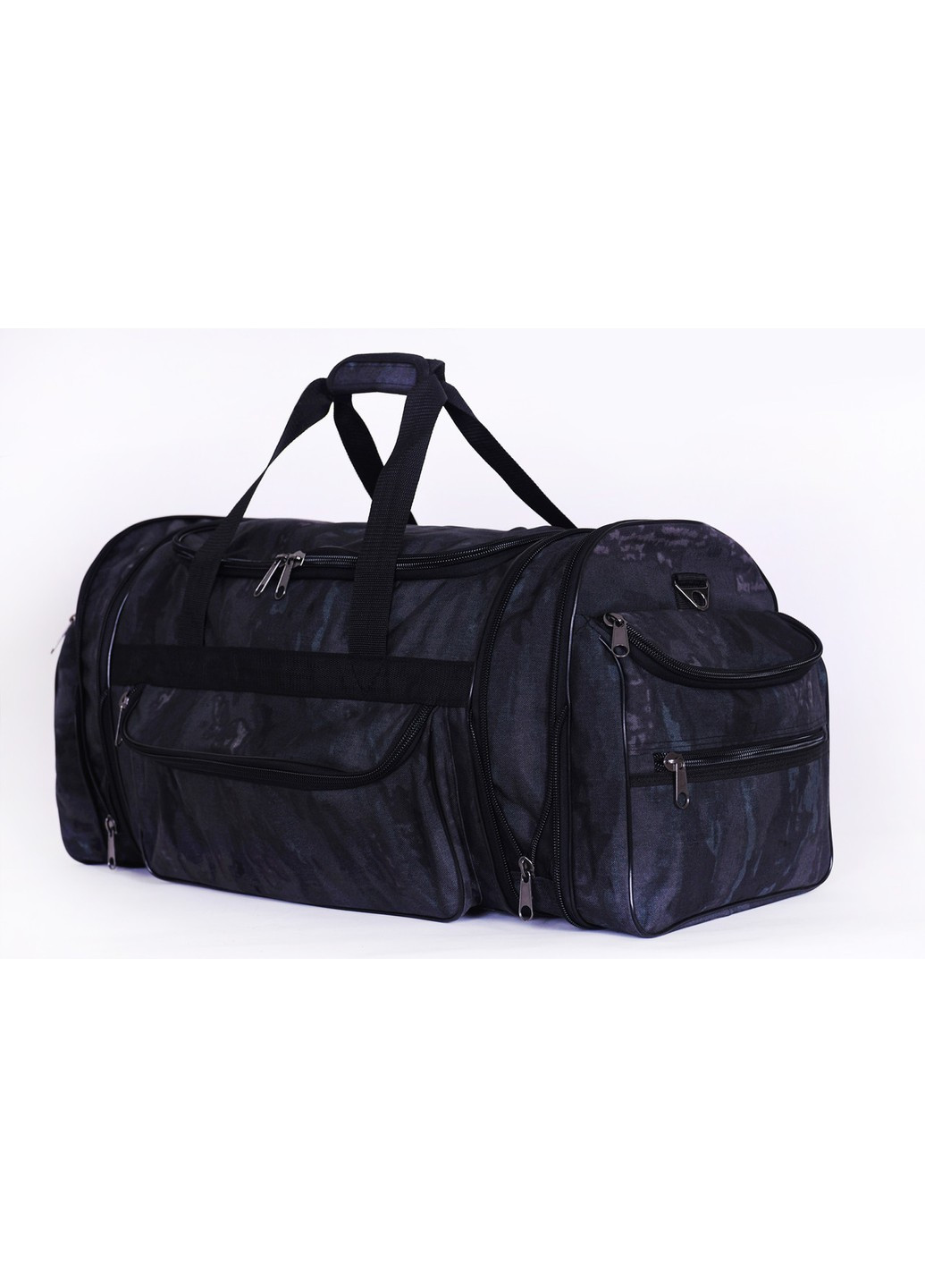 Дорожня велика темно сіра камуфляжна сумка з регульованим об'ємом трансформер водонепроникна міцна водонепроникна No Brand (258653585)