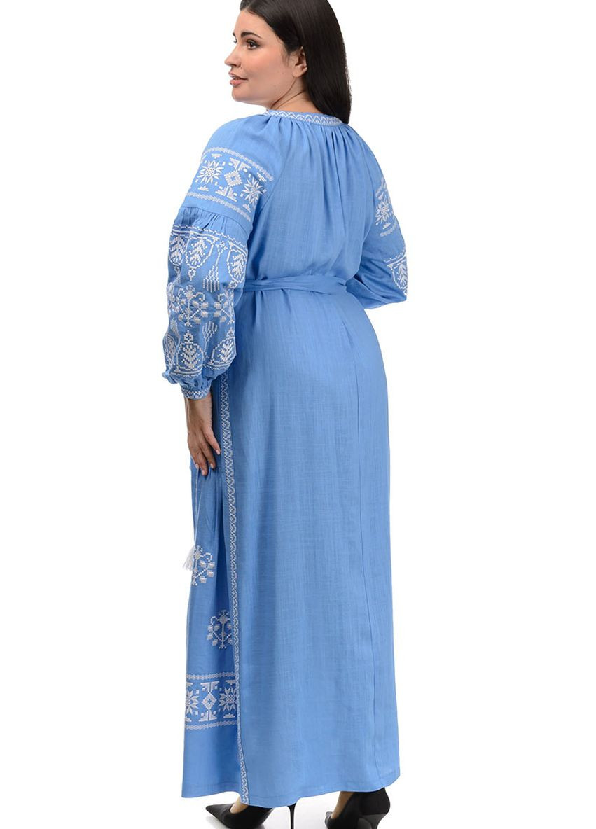 Вишукана сукня-вишиванка Мрія (блакитний) Golfstream (270935676)