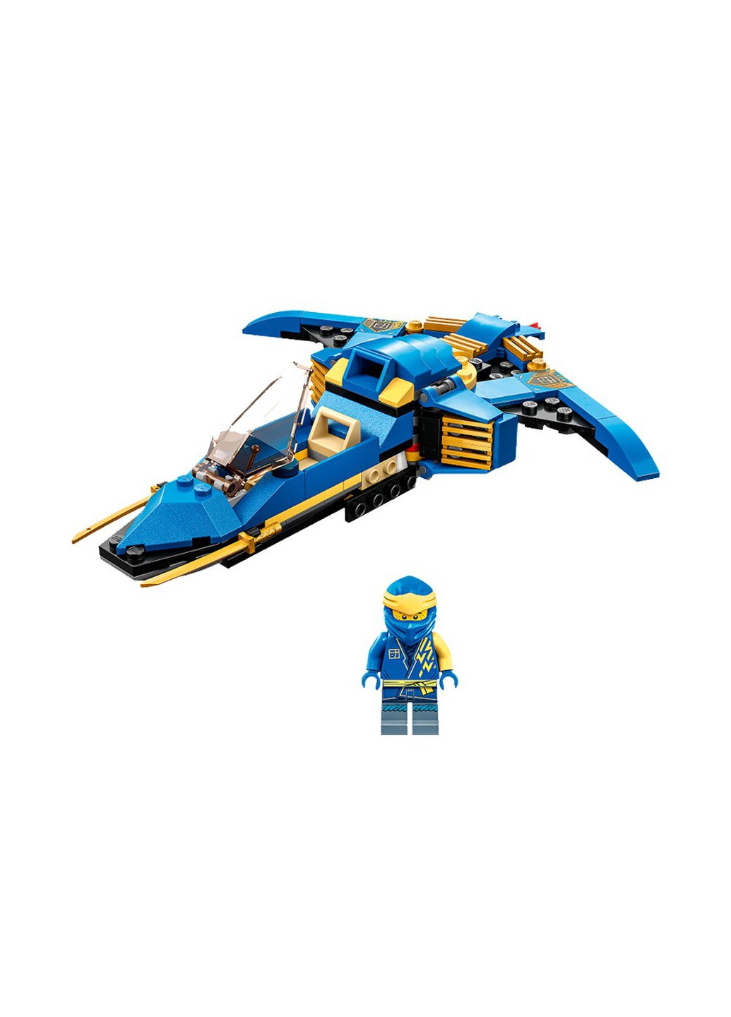 Конструктор "Реактивний літак Джея EVO" колір різнокольоровий ЦБ-00210599 Lego (259464760)