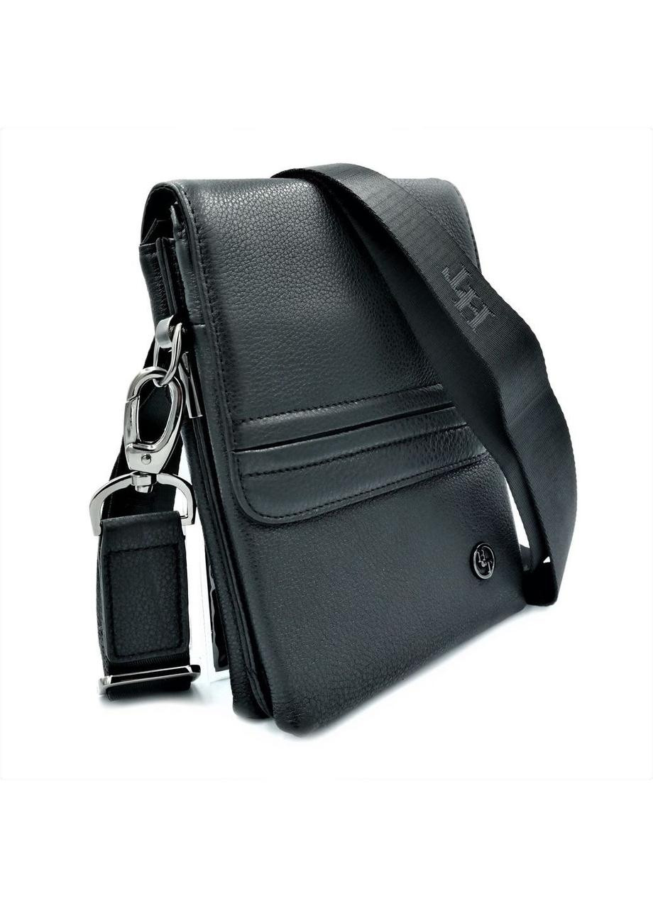 Чоловіча шкіряна сумка HTLeather чорного кольору SKL85-296488 New Trend (259161377)