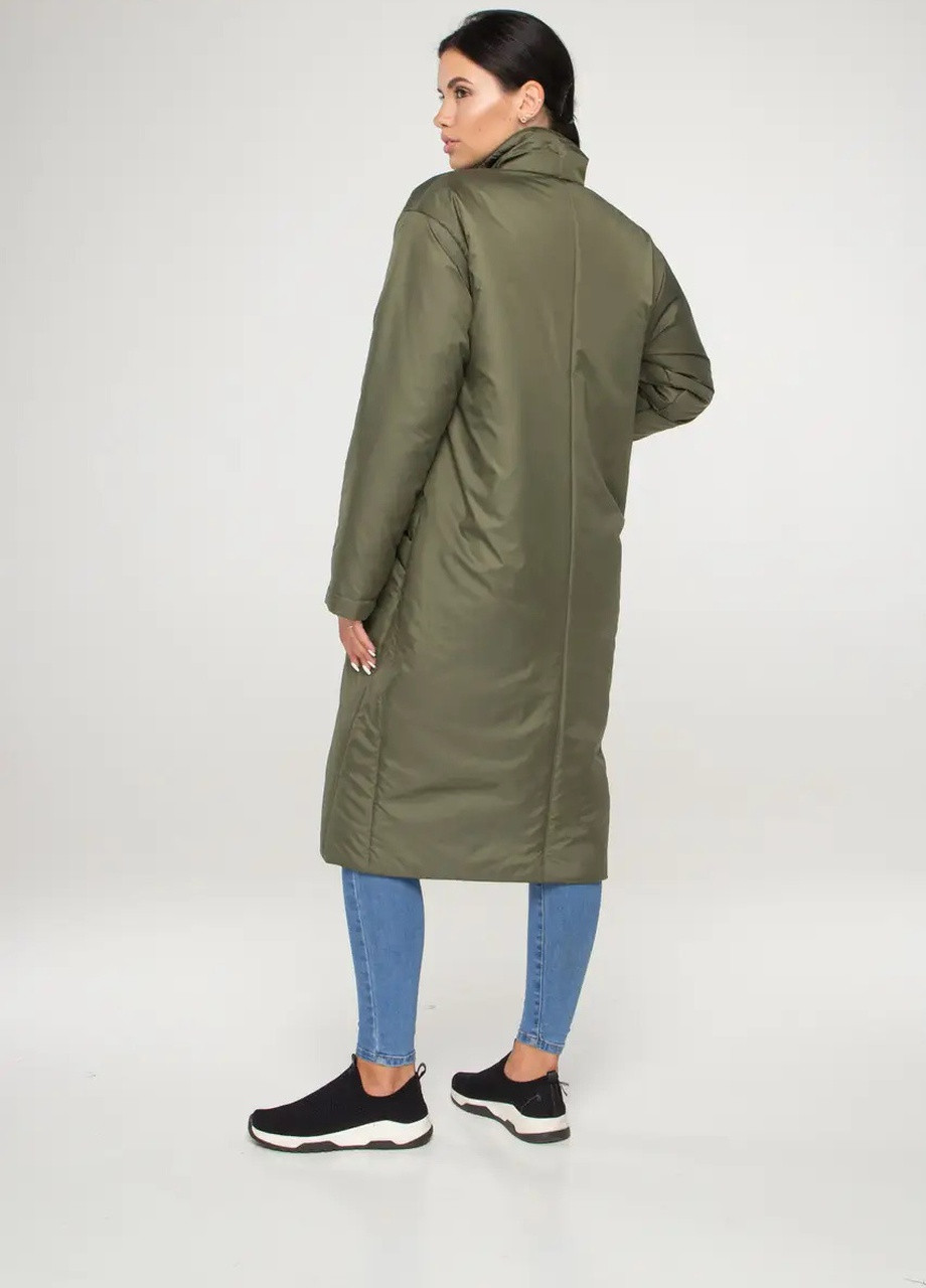 Оливкова (хакі) демісезонна куртки стьобані жіночі демісезонні SK