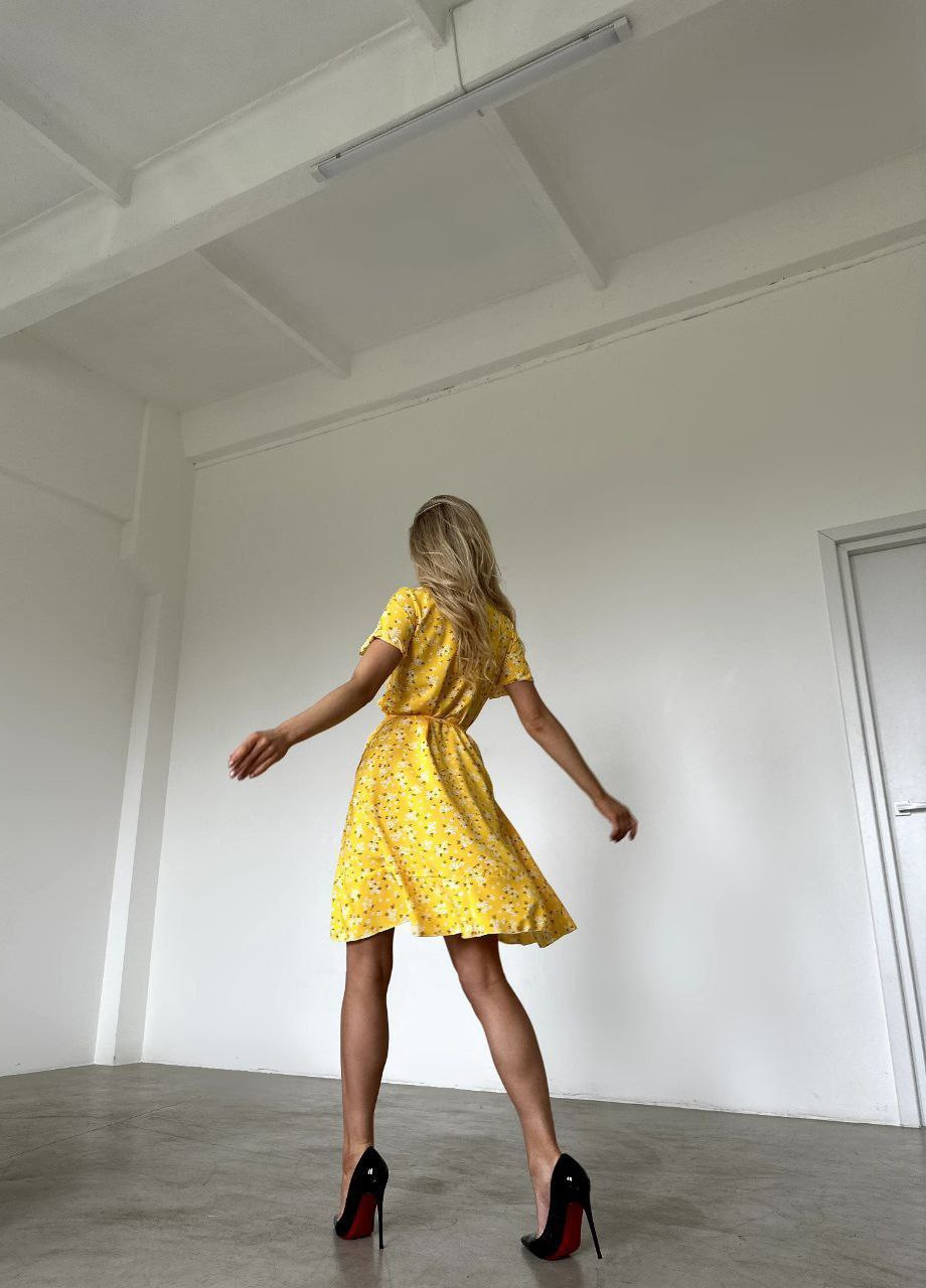 Жовтий жіноча сукня софт No Brand