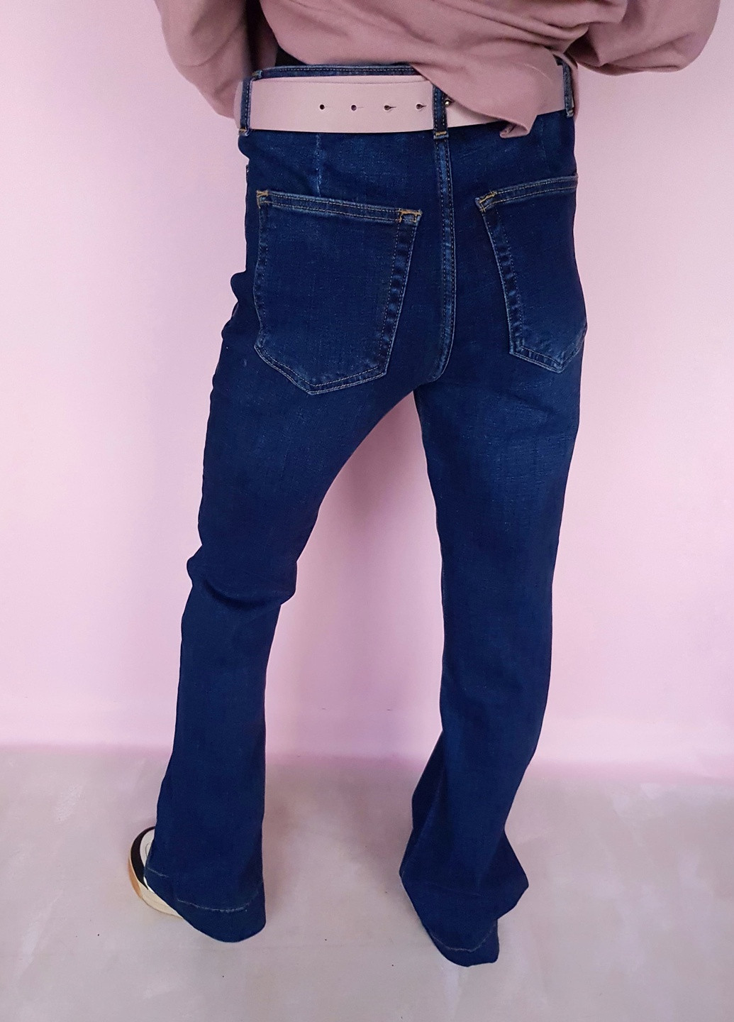 Костюм двойка свитшот и джинсы Розовый с синим Raw (259578741)