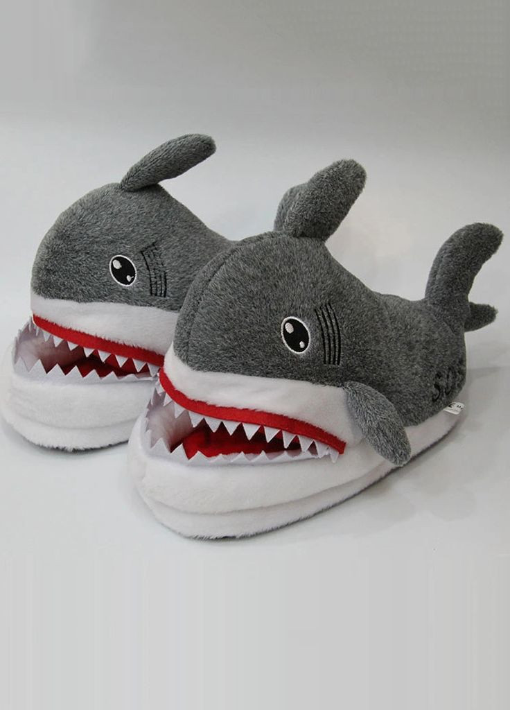 Серые тапки акулы (shark) серые домашние акульи тапочки кигуруми для взрослых Saimeiqi
