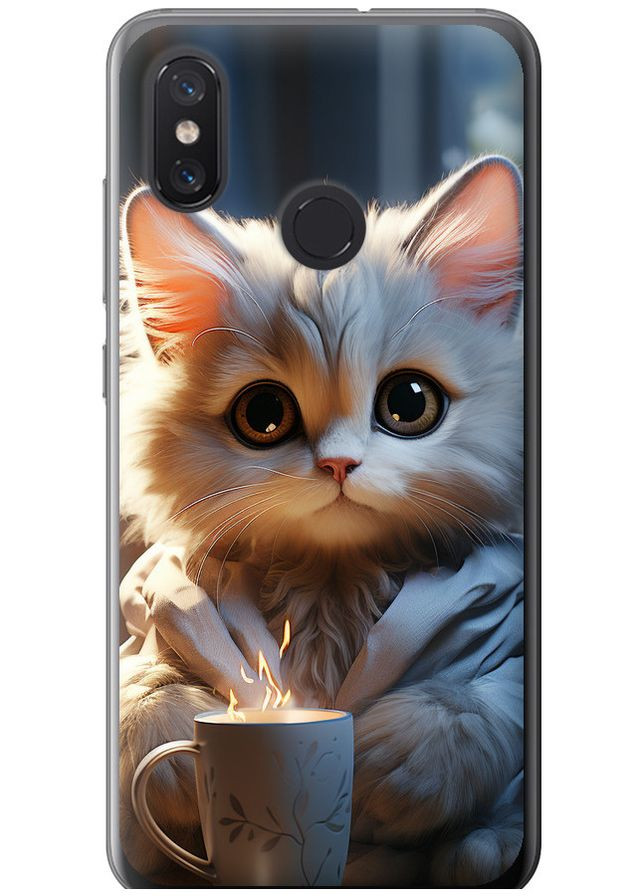 Силиконовый чехол 'White cat' для Endorphone xiaomi mi8 (266698880)