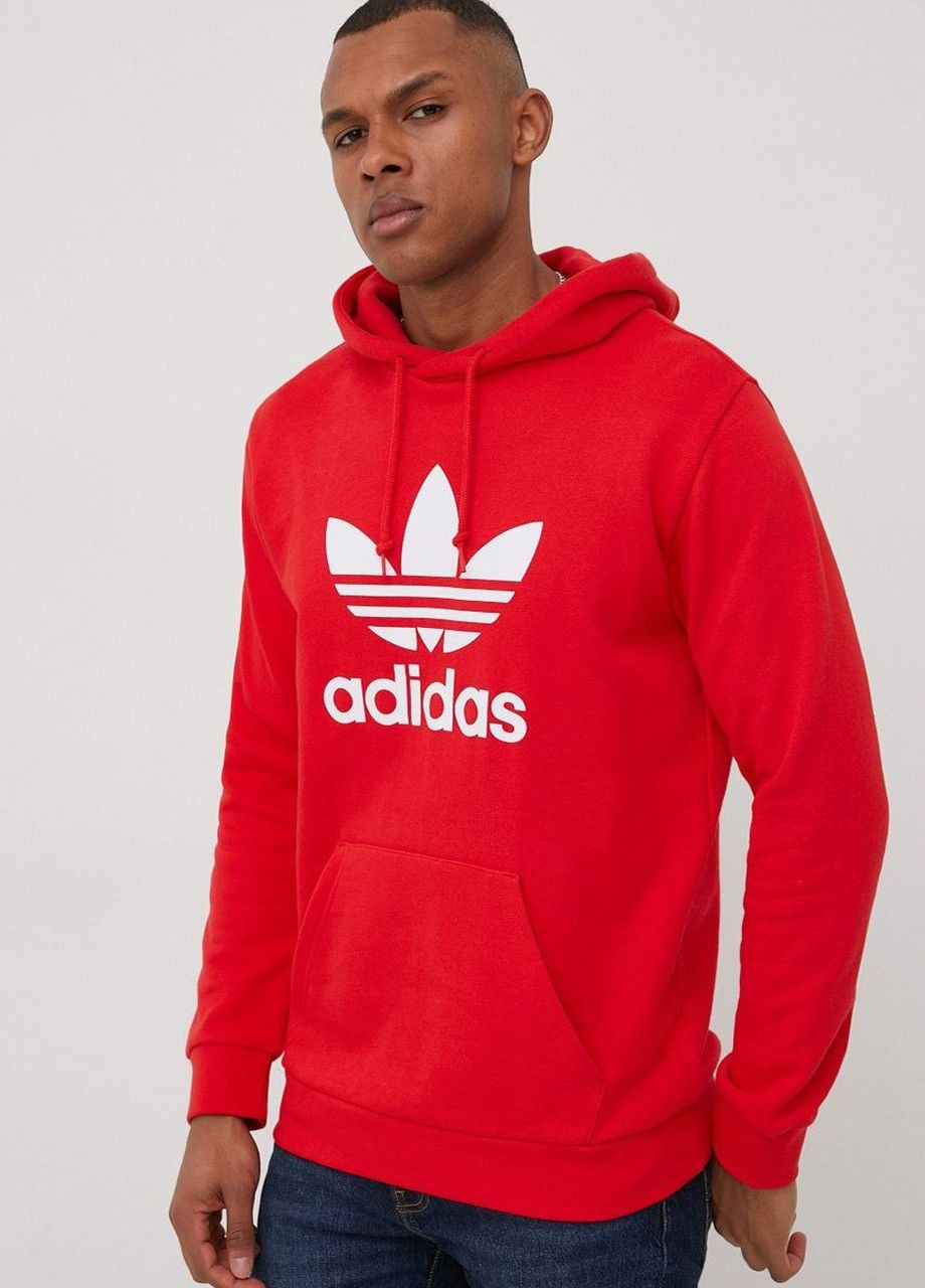 Худі adidas originals trefoil hoody red (270604630)