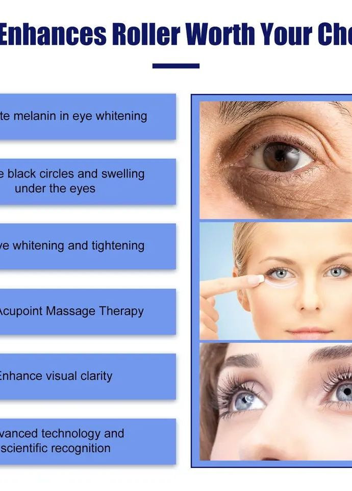 Роликовий масажер догляд за шкірою навколо очей Jaysuing Anti Dark Circle Eye Cream 15 мл No Brand (266624348)