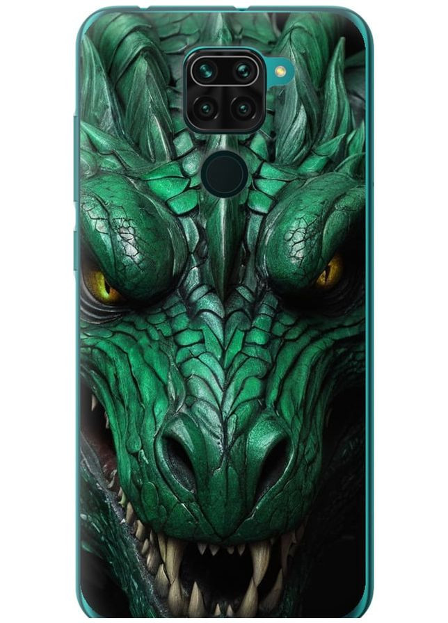 Силиконовый чехол 'Зелёный дракон v2' для Endorphone Xiaomi Redmi Note 9 (275651666)
