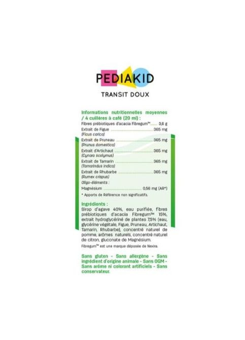 Комплекс "Закрепы " Transit doux 125 ml Apple + Probiotiques-10M 10 sachets Pediakid (264295693)