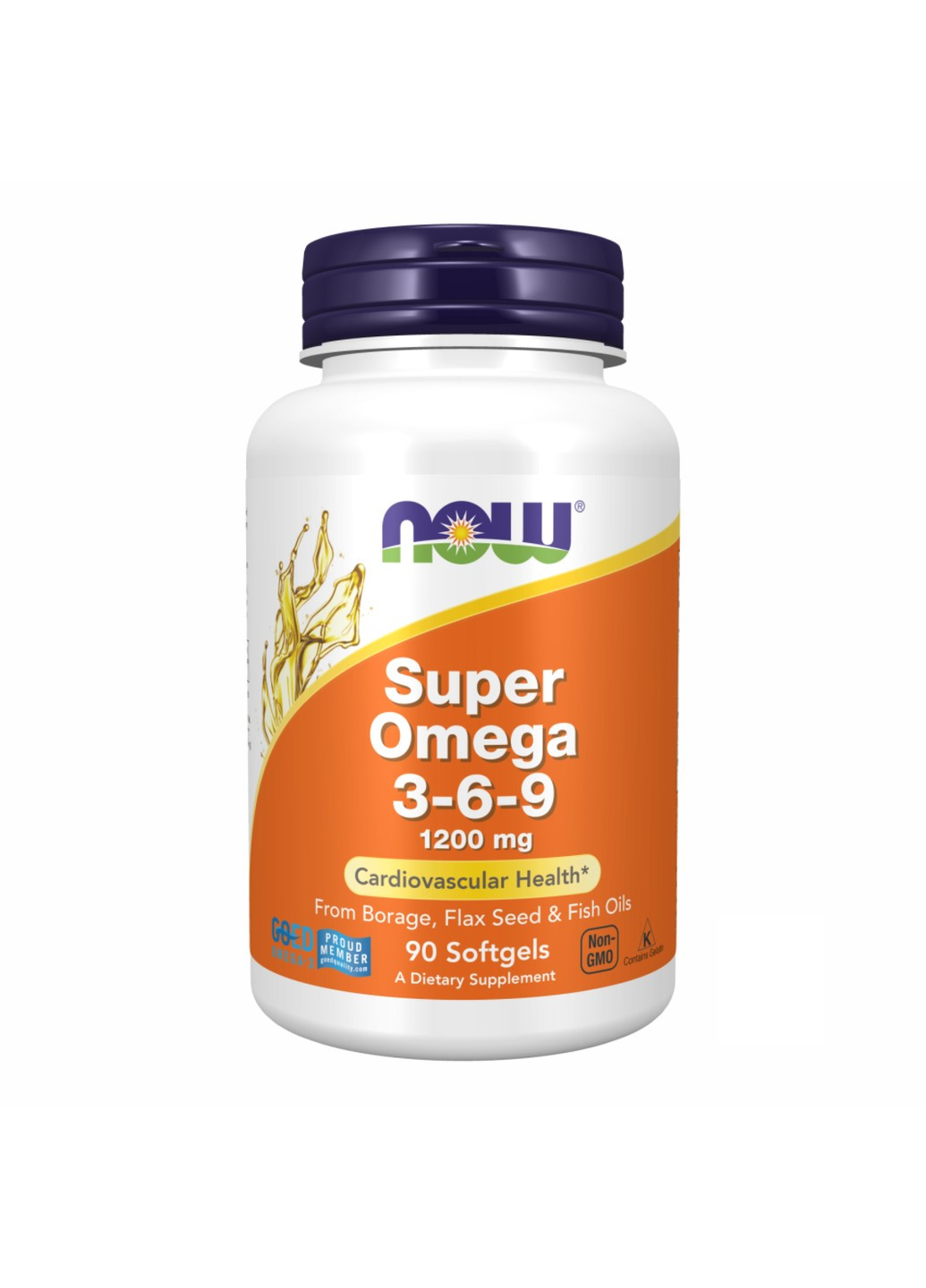 Супер Омега 3 6 9 Super Omega 3-6-9 1200 мг - 90 софтгель Now Foods (271405900)