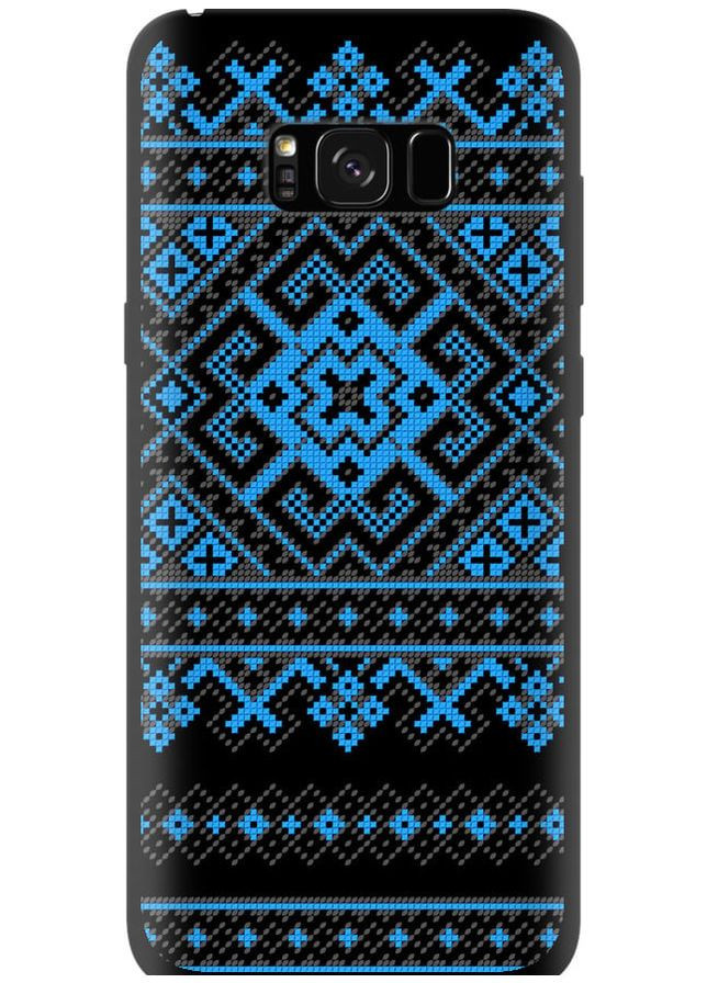 TPU чорний чохол 'Вишиванка 44' для Endorphone Samsung Galaxy S8 Plus (269357193)