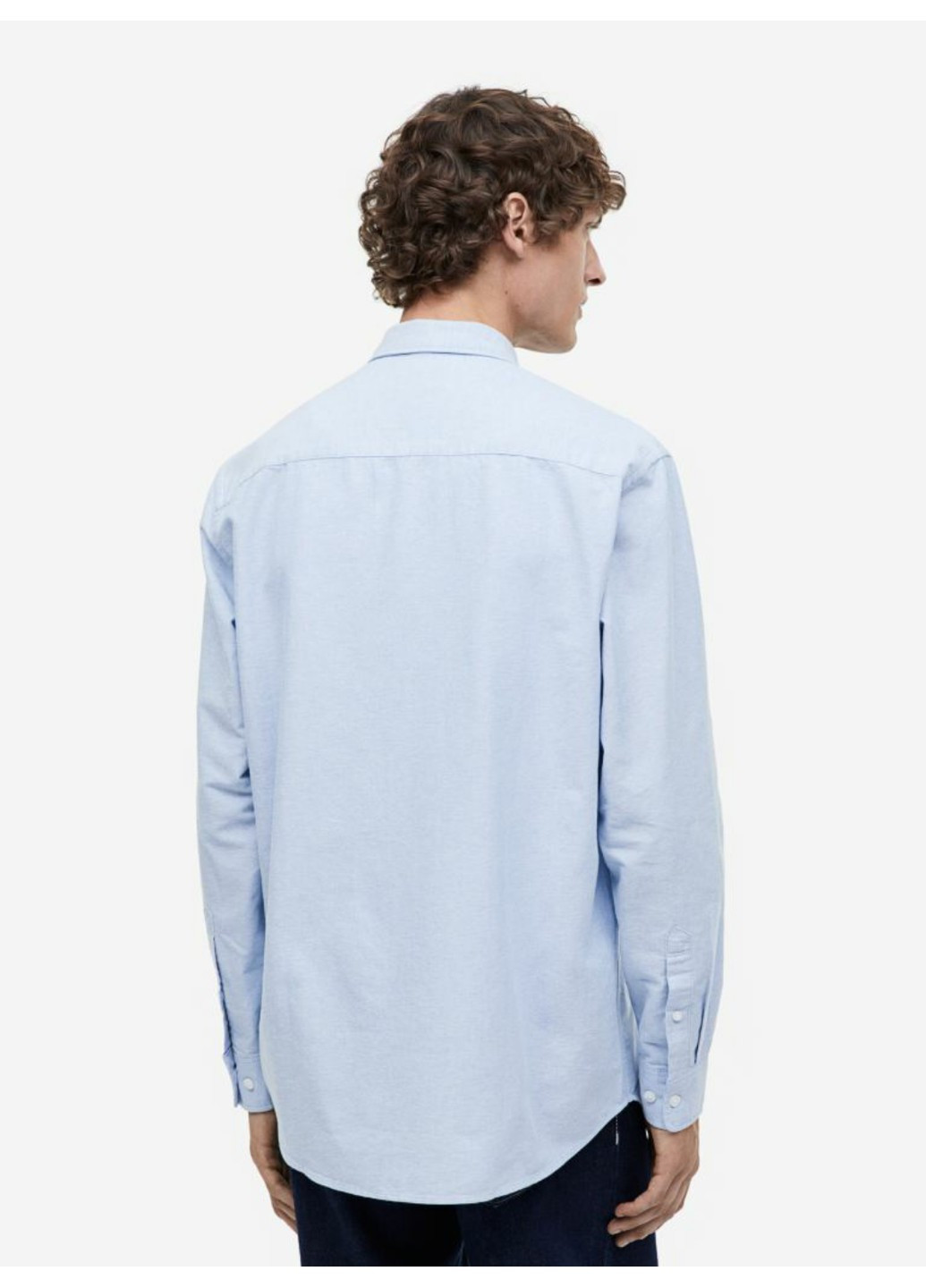 Чоловіча оксфордська сорочка Н&М (56050) S Блакитна H&M (260644936)