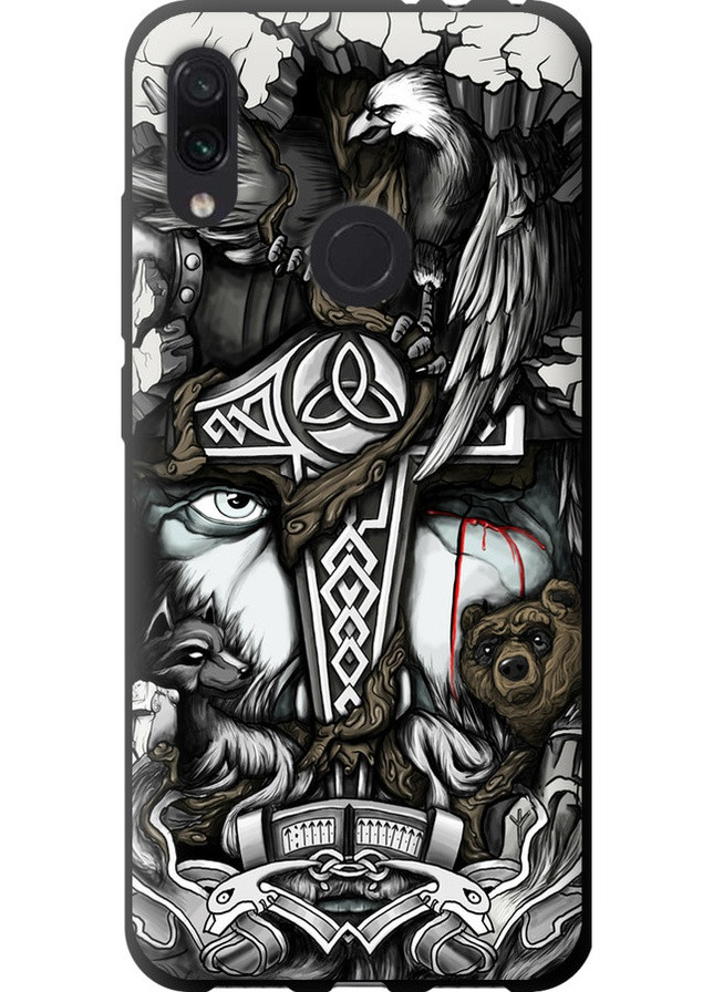 TPU чохол 'Тату Вікінг' для Endorphone Xiaomi Redmi Note 7 (257792815)
