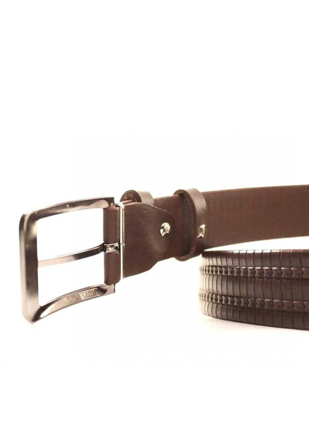 Чоловічий шкіряний коричневий ремінь L35Y1W21 Lazar (261856297)