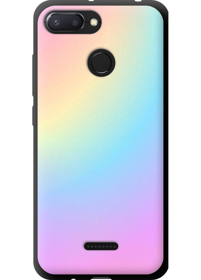 TPU чорний чохол 'Веселка 2' для Endorphone Xiaomi Redmi 6 (259140402)