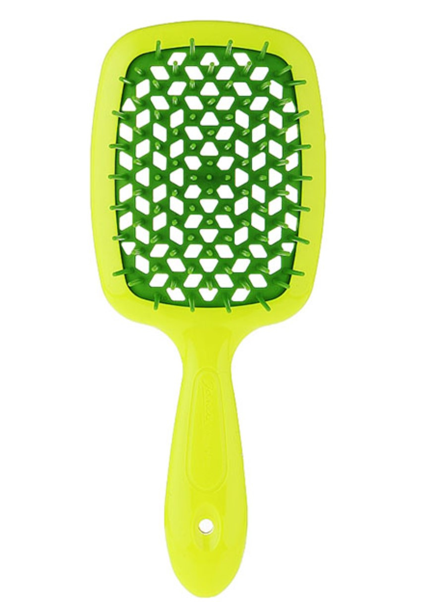 Расческа для волос салатовая с зелеными 1830 Superbrush The Original Janeke (268133684)