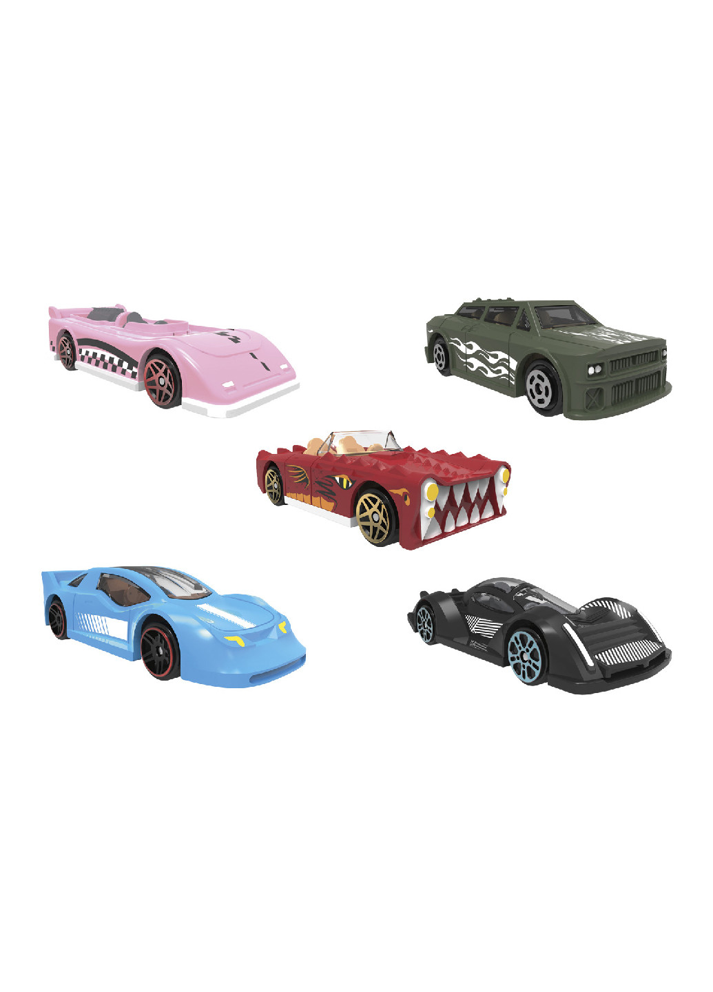Набір металевих машинок Crazy Cars різнокольорові Playtive (259208523)