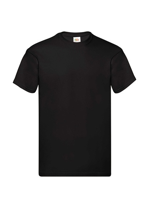 Черная футболка мужская original черный s Fruit of the Loom