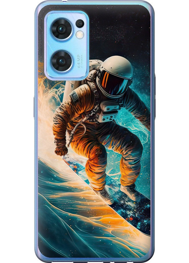 Силіконовий чохол 'Сноубордист' для Endorphone Oppo Reno7 5G (258086856)