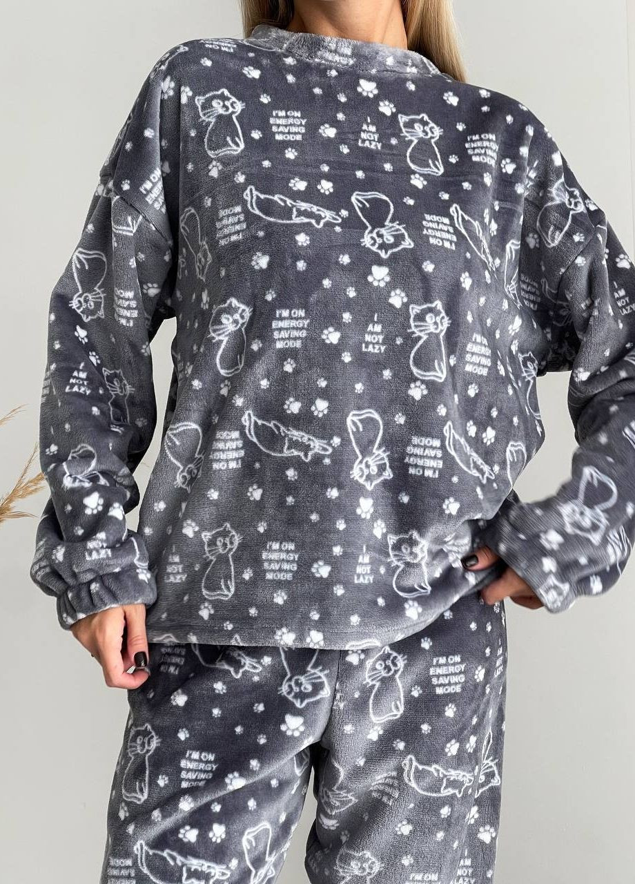 Серая всесезон пижама кофта + брюки Garna