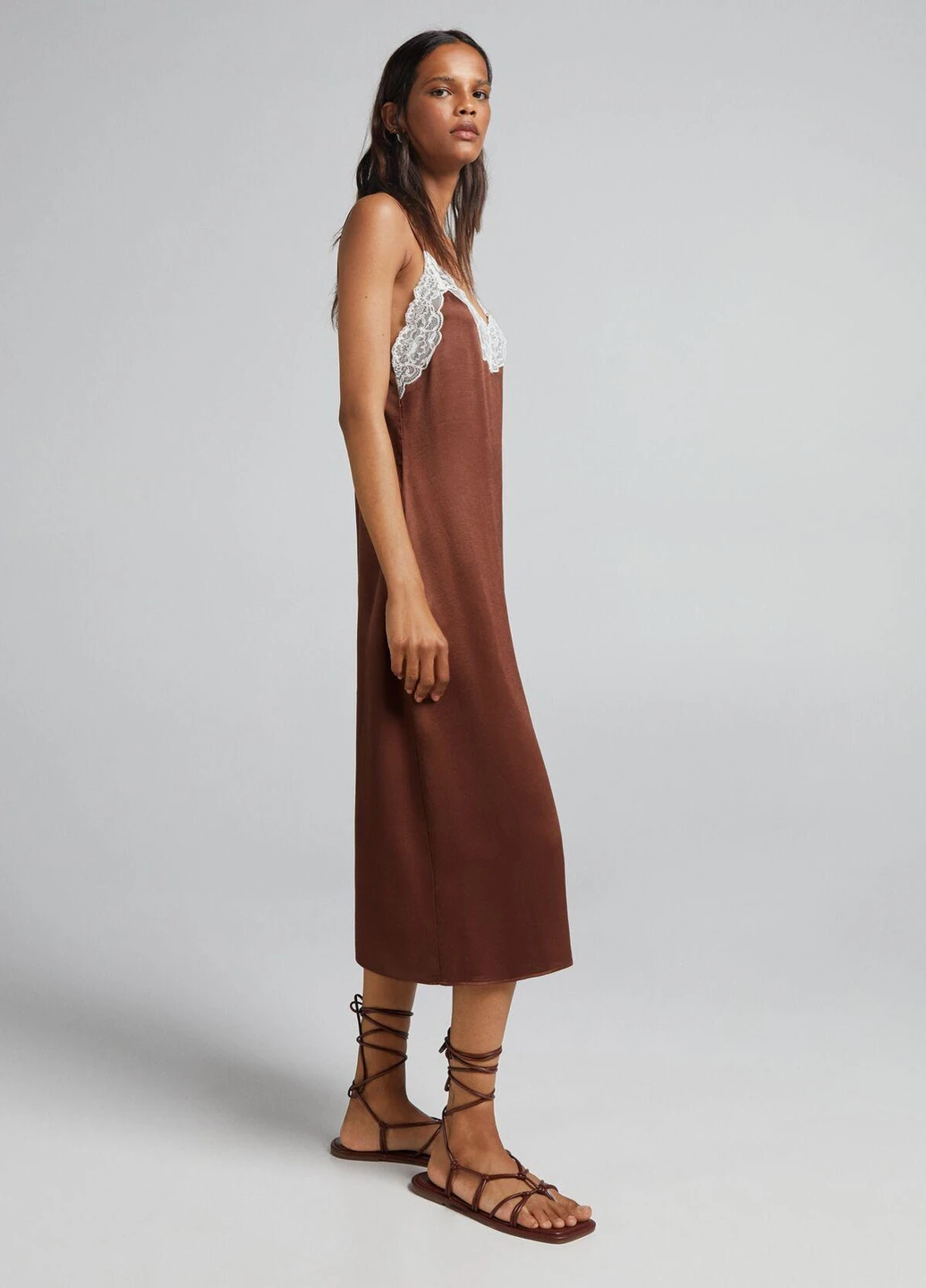 Коричнева сукня літо,коричневий, Bershka