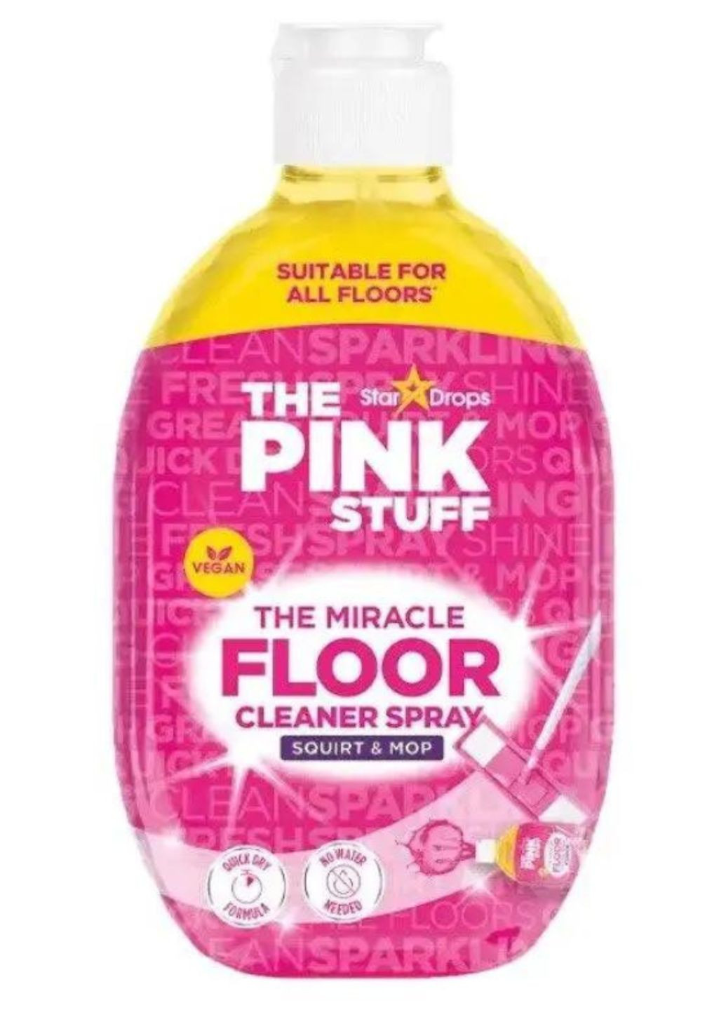 Універсальний спрей для миття підлоги The Miracle Floor Cleaner Spray 750мл The Pink Stuff (273773057)