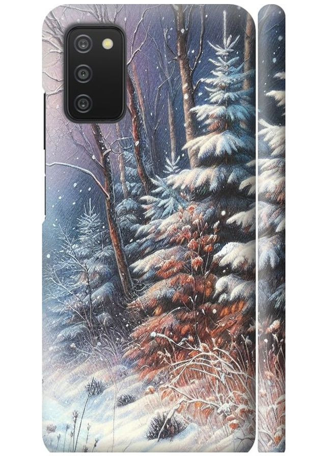 3D пластиковий матовий чохол 'Зимовий пейзаж' для Endorphone Samsung Galaxy A03s A037F (275458904)