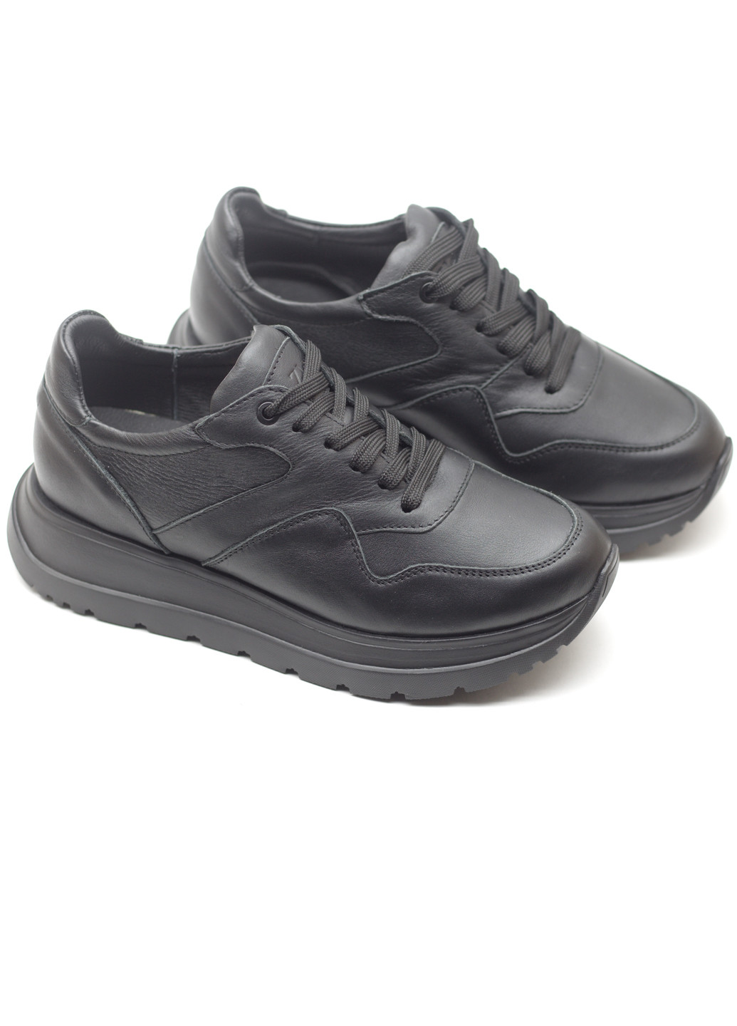 Чорні всесезонні черевики жіночі з натуральної шкіри Zlett 3838