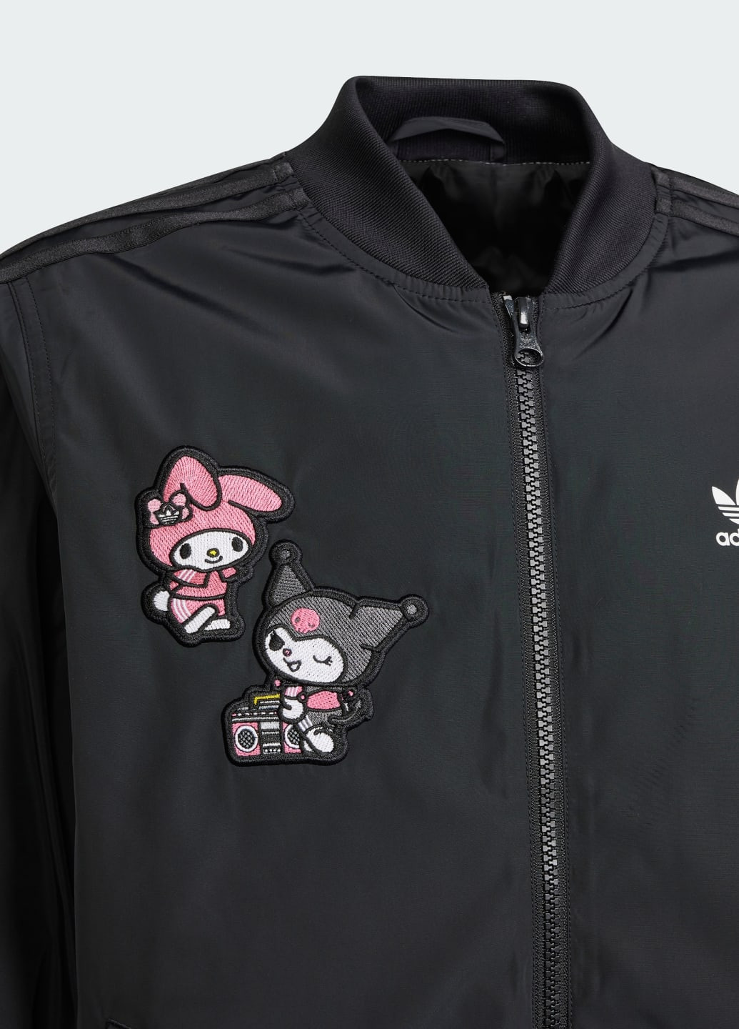 Черная демисезонная куртка originals x hello kitty adidas