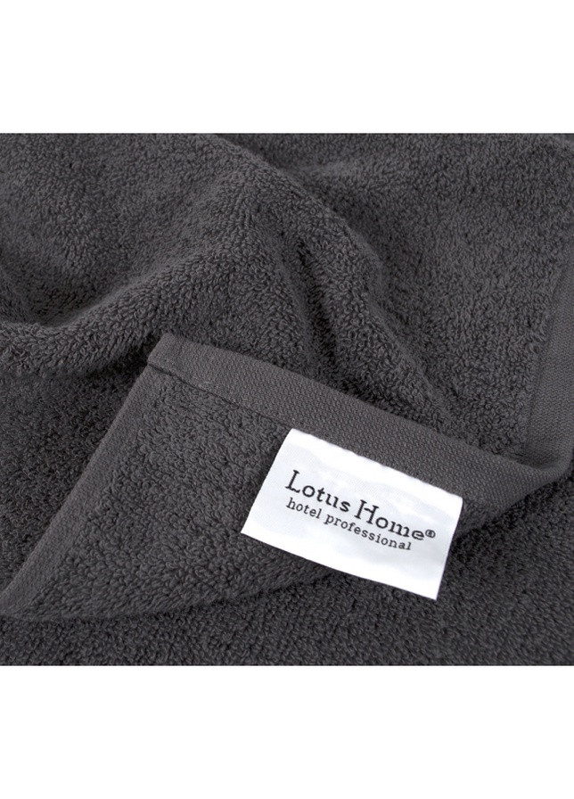 Lotus полотенце home - hotel basic графит 70*140 однотонный графитовый производство - Турция