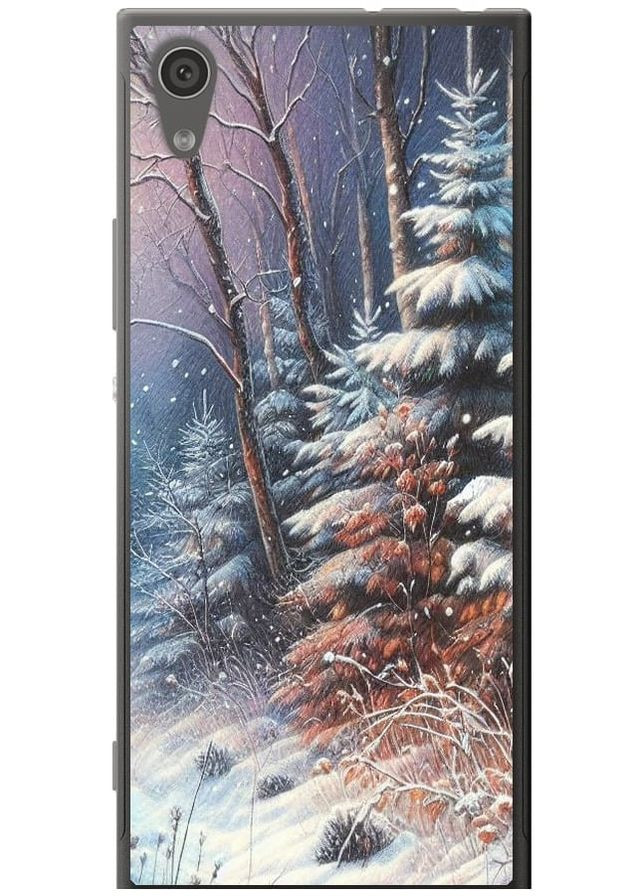 2D пластиковий чохол 'Зимовий пейзаж' для Endorphone Sony Xperia XA1 G3112 (275460591)