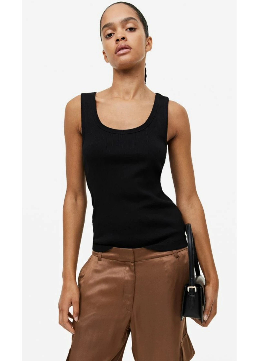 Женские брюки карго (55968) XS Коричневые H&M (259637703)