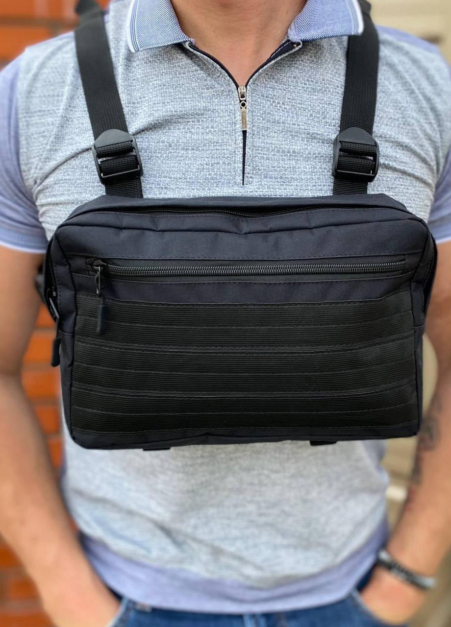 Нагрудна тактична сумка розвантаження Armour сумка броник містка чорний колір No Brand (258413844)