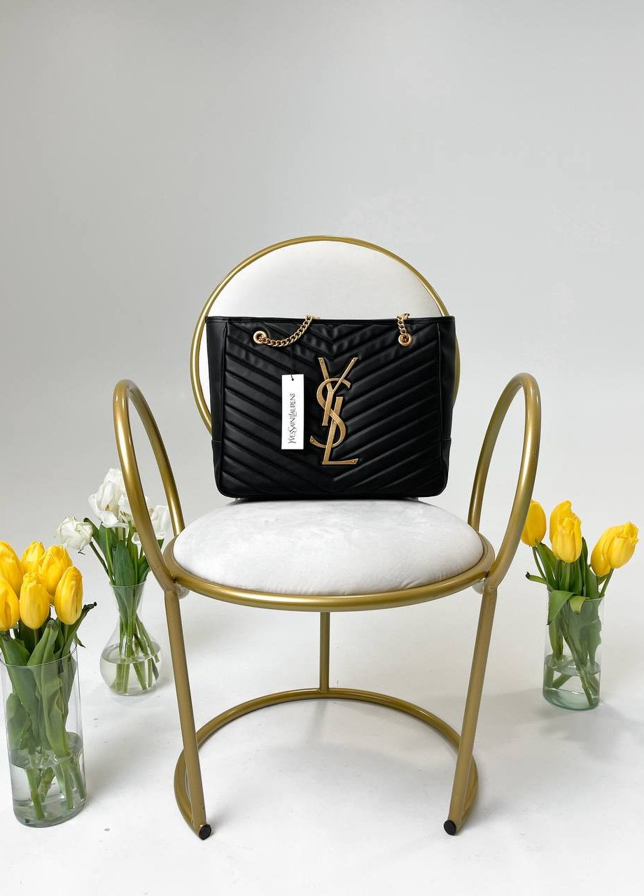 Сумка классическая с лого Yves Saint Laurent Big Black Bag Vakko (260197738)