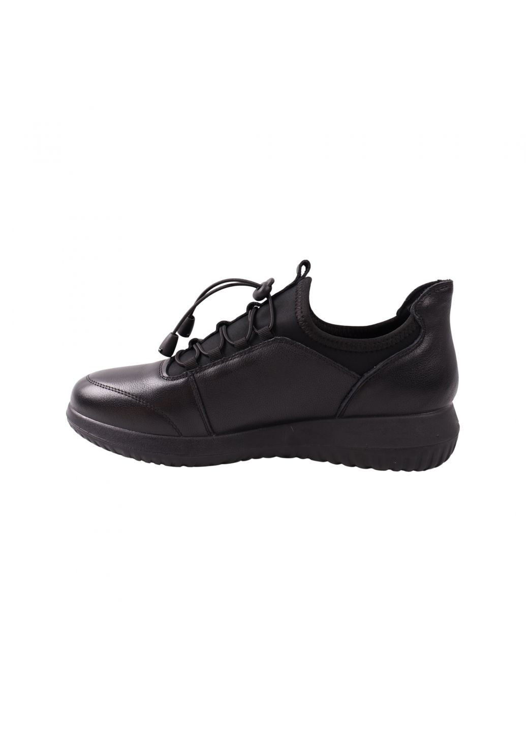 Черные кроссовки женские черные натуральная кожа Renzoni 1006-23DTC