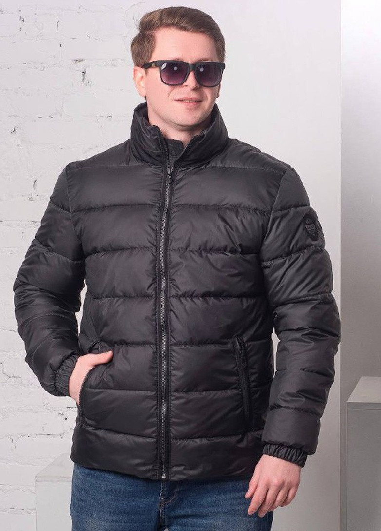 Оливкова (хакі) демісезонна демісезонна куртка чоловіча великого розміру SK