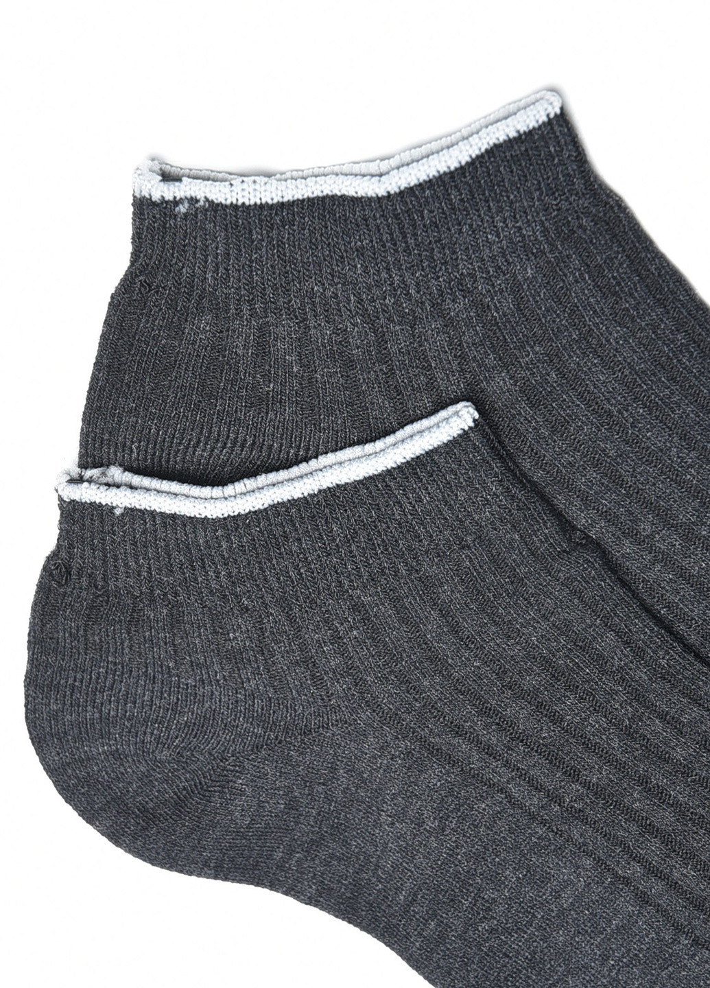 Носки мужские короткие темно-серого цвета размер 41-47 Let's Shop (259683251)
