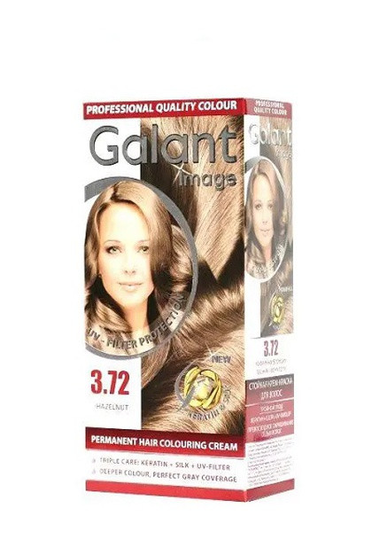 Стойкая крем-краска для волос Image 3.72 кофейный блондин 115 мл Galant (258512395)
