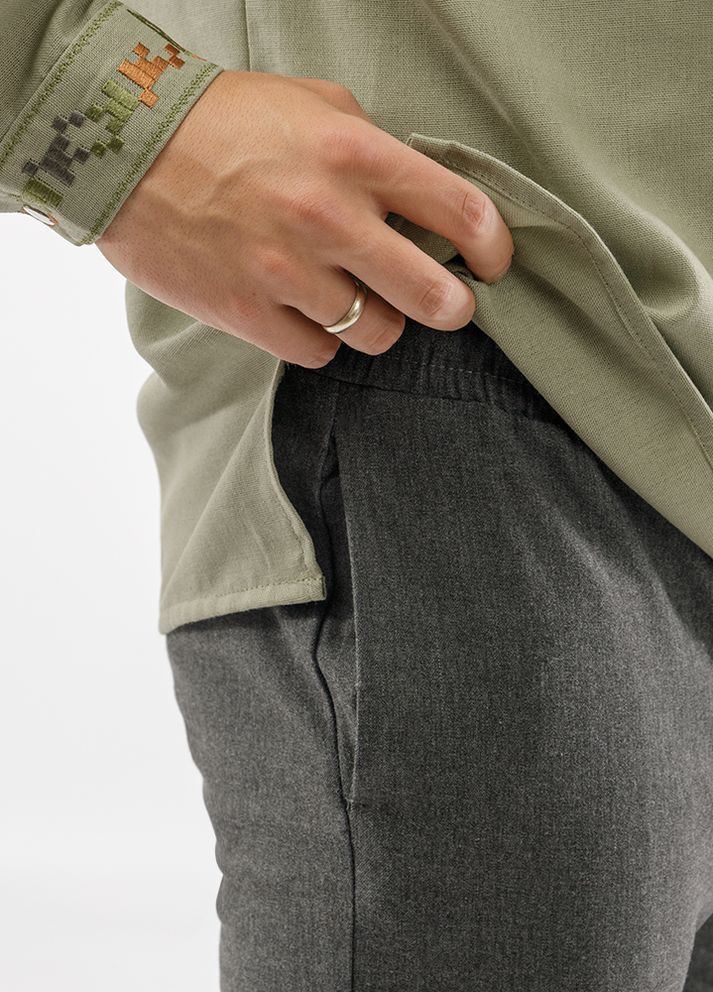 Серые демисезонные брюки Figo