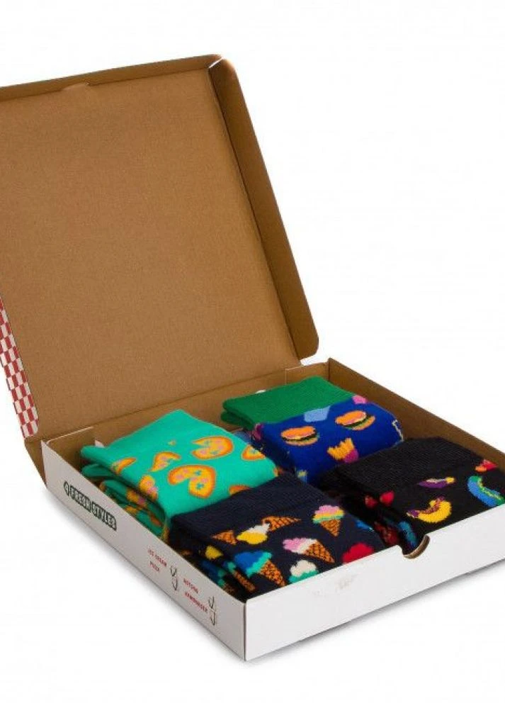 Комбіновані бокс шкарпеток піца Happy Socks (262890900)