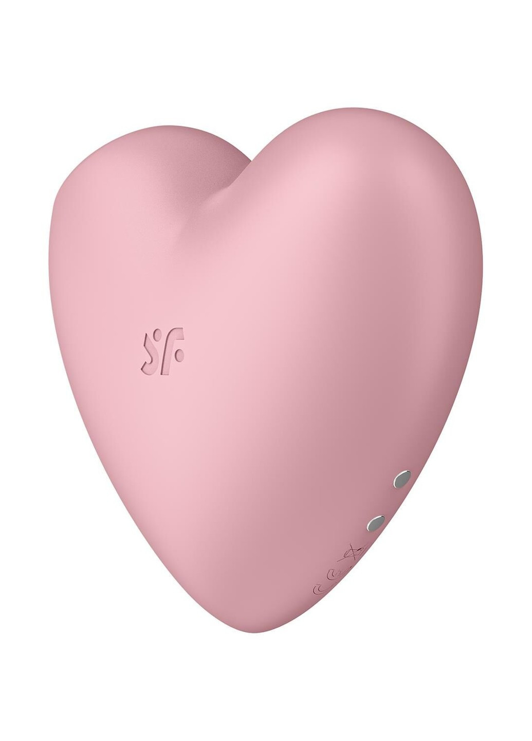 Вакуумный стимулятор-сердечко с вибрацией Cutie Heart Light Red Satisfyer (258261621)